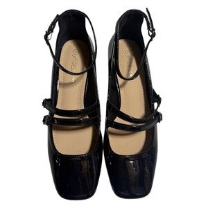 Black Patent Leather Mary Jane Shoes